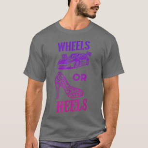 Funny Baby Shower Gender Reveal Räder oder Heels T T-Shirt
