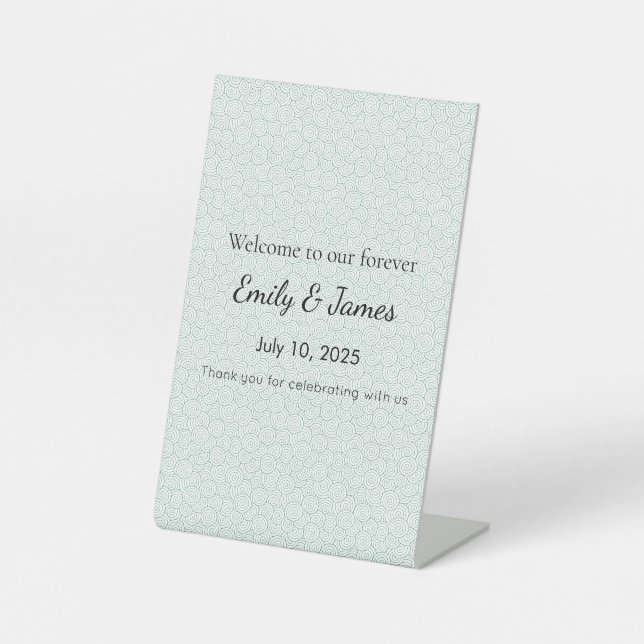 Funny Baby Shower Sign for Office Decor Sockelschild (Vorderseite)