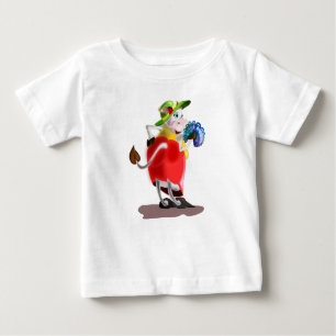 Funny Baby T - Shirt mit moderner Kuh