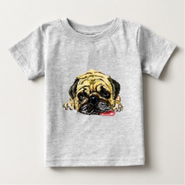 Funny Baby T - Shirt mit Mops Dog