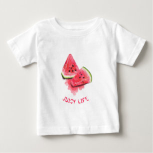Funny Baby T - Shirt mit süßen Wassermelonen Stück
