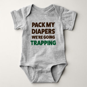Funny Baby Trapping Jersey Bodysuit Shirt