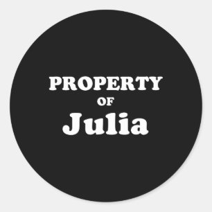Funny Bachelor Geschenke für Grundbesitz von Julia Runder Aufkleber