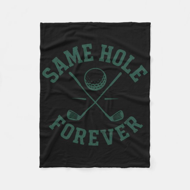 Funny Bachelor Party Groom immer das gleiche Loch Fleecedecke (Vorderseite)