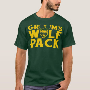 Funny Bachelor Party Grooms Wolfpack Wedding Party T-Shirt