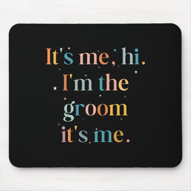 Funny Bachelor Party sein Ich Hallo Im Garten Gett Mousepad (Vorne)