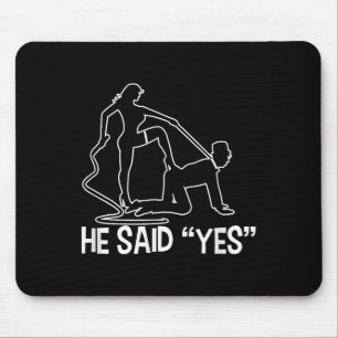 Funny Bachelor Party Sprichwort Groom Bride Weddin Mousepad