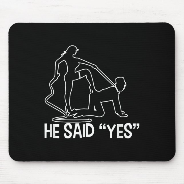 Funny Bachelor Party Sprichwort Groom Bride Weddin Mousepad (Vorne)
