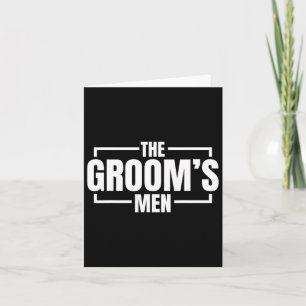 Funny Bachelor Party The Grooms Men Stag Wedding P Karte