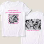 Funny bachelorette Foto Spaß Tri-Blend Shirt<br><div class="desc">Funny bachelorette Foto Spaß</div>