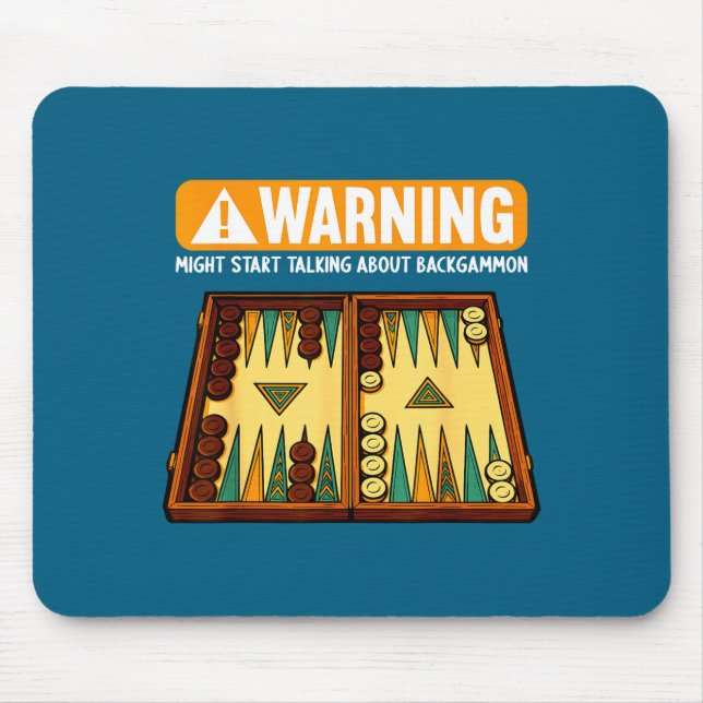 Funny Backgammon  Mousepad (Vorne)