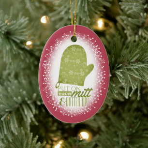 Funny Backofen Mitt Teig Weihnachten Keramik Ornament