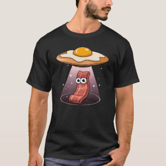 Funny Bacon Entführung by Egg UFO Niedliches Frühs T-Shirt