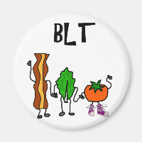 Funny Bacon, Lettuce und Tomato Cartoon