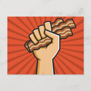 Funny Bacon Lover Design Postkarte