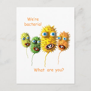 Funny Bacteria Postkarte