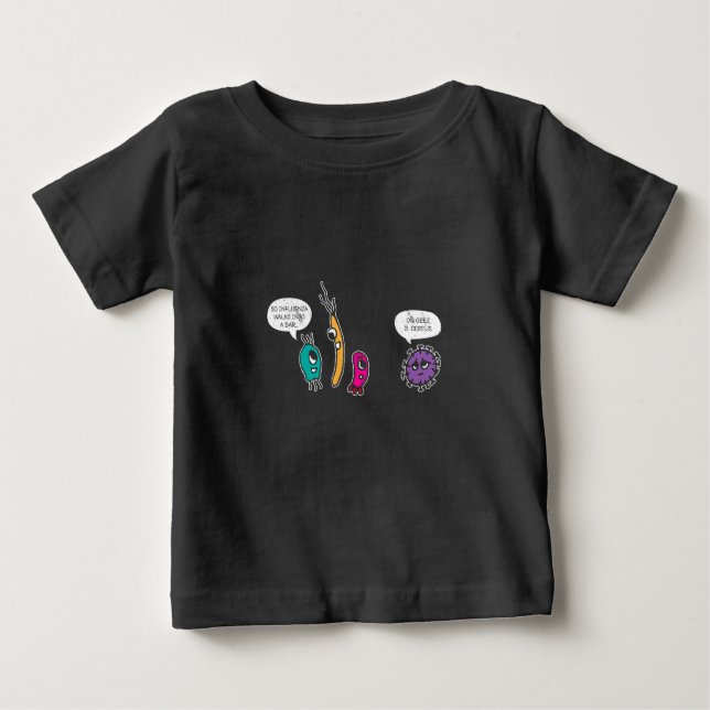 Funny Bacteria Pun Biology Science Biologin Baby T-shirt (Vorderseite)