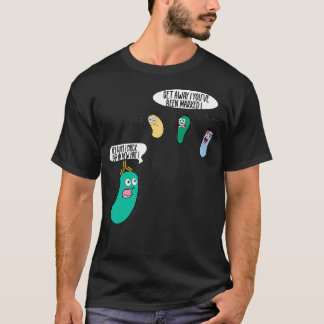 Funny Bacteria with Antibody Medical Laboratory sc T-Shirt