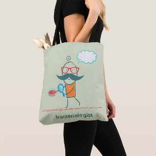 Funny Bacteriologist Scientist mit Big Mustache