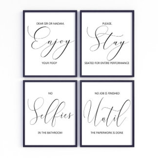 Funny Bad 4 Bilderwand Sets