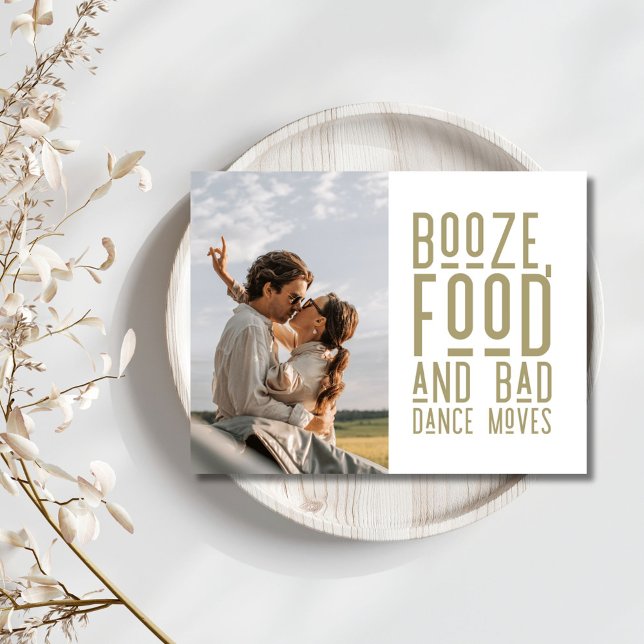 Funny Bad Dance Moves Foto Hochzeit speichern das  Ankündigungspostkarte (Bad Dance Moves Funny Wedding Save the Date Postcard)