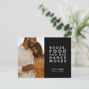 Funny Bad Dance Moves Wedding Save the Date Ankündigungspostkarte