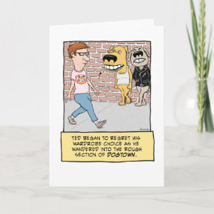 Funny Bad Dogs Geburtstagskarte Karte