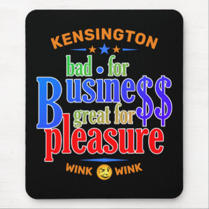 FUNNY Bad for Business Toll zum Vergnügen Mousepad