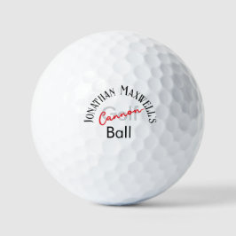 Funny Bad Golfer Red Gray Typogray Individuelle Na Golfball