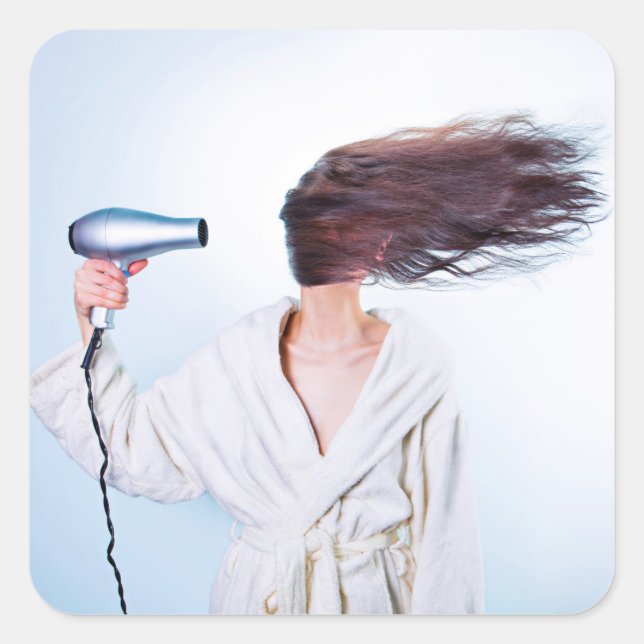 Funny Bad Hair Day Aufkleber (Vorderseite)