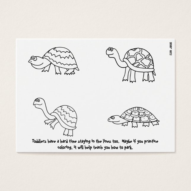 Funny Bad Parking Hinweis (Vorderseite)