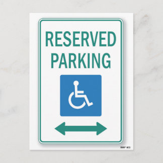 Funny Bad Parking Hinweis Postkarte