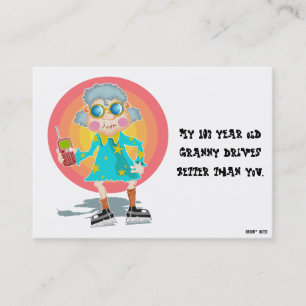 Funny Bad Parking Hinweis Visitenkarte