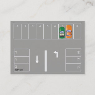 Funny Bad Parking Hinweis Visitenkarte