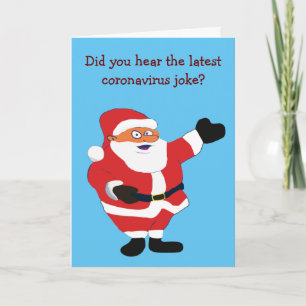 Funny Bad Santa Covid 19 Jokes Spaß Klassischer We Feiertagskarte