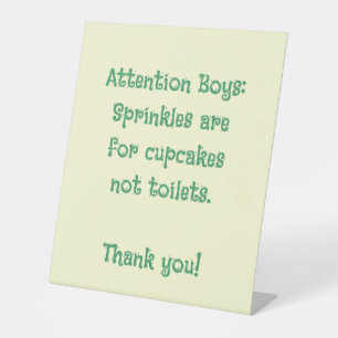 Funny Bad Spaß Toilette Sockelschild