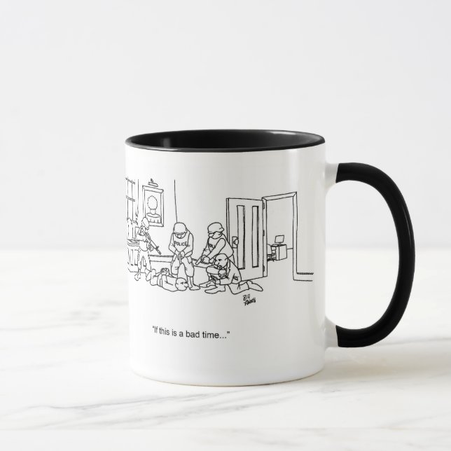 Funny "Bad Timing" Business Tasse Geschenk (Rechts)