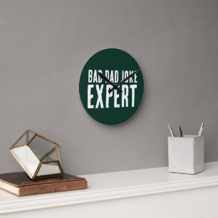 Funny Bad Vater Joading Round Clock Runde Wanduhr