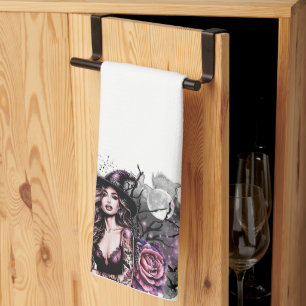 Funny Bad Witch Energy Geschirrtuch