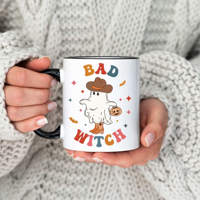 Funny Bad Witch Niedlicher Western Ghouls Hallowee Tasse (Funny Bad Witch Cute Western Ghouls Halloween Mug)