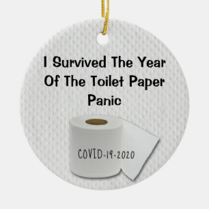 Funny Bad Year Toilettenpapier 2020 Weihnachten Keramik Ornament