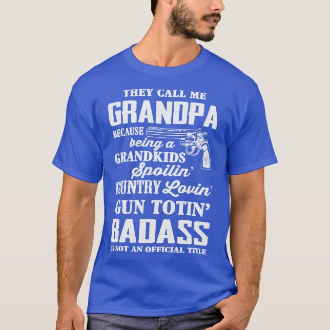Funny Badass Grandpa T-Shirt (Vorderseite)