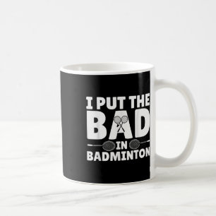 Funny Badminton Art for Men Women Shuttle Sport Pl Kaffeetasse