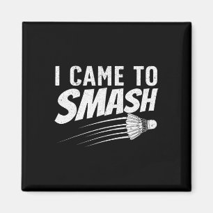 Funny Badminton Design für Männer Frauen Kinder Ba Magnet