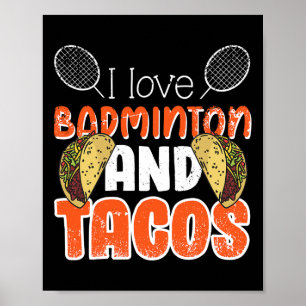 Funny Badminton - Geschenkidee für Badminton Playe Poster