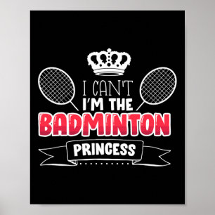 Funny Badminton Gift Ideale für Badminton Player Poster
