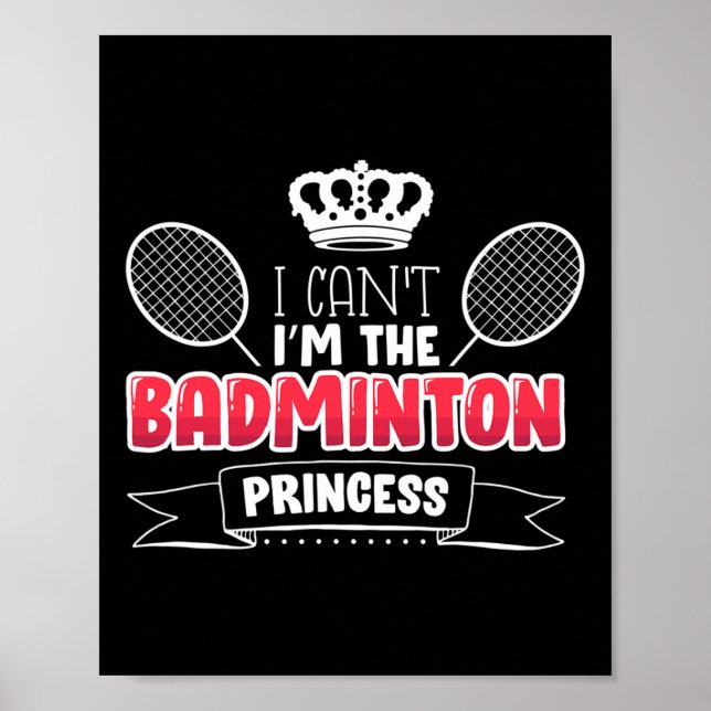 Funny Badminton Gift Ideale für Badminton Player Poster (Vorne)