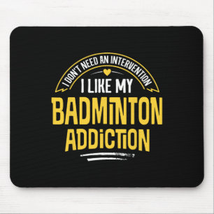 Funny Badminton Gift - Mir gefällt mein Adsum Mousepad