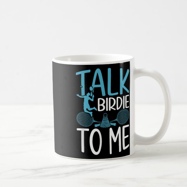 Funny Badminton Humor Smash Shuttle Birdie Sport 2 Kaffeetasse (Rechts)