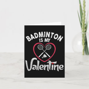Funny Badminton ist mein Valentine Coach Player Fa Karte